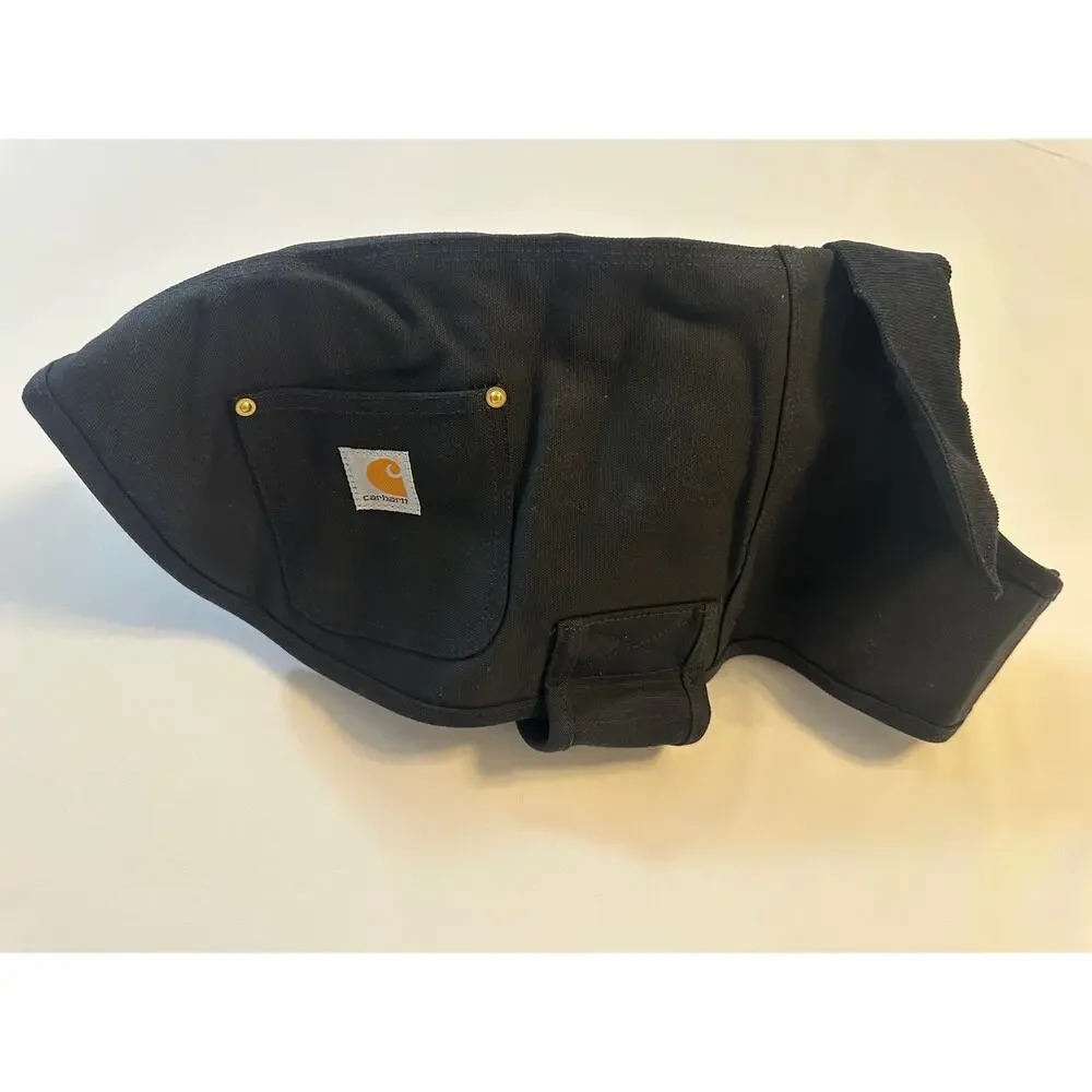 Carhartt Black Waterproof Weather Resist Jacket for Dogs Adjustable Sz Med NWOT